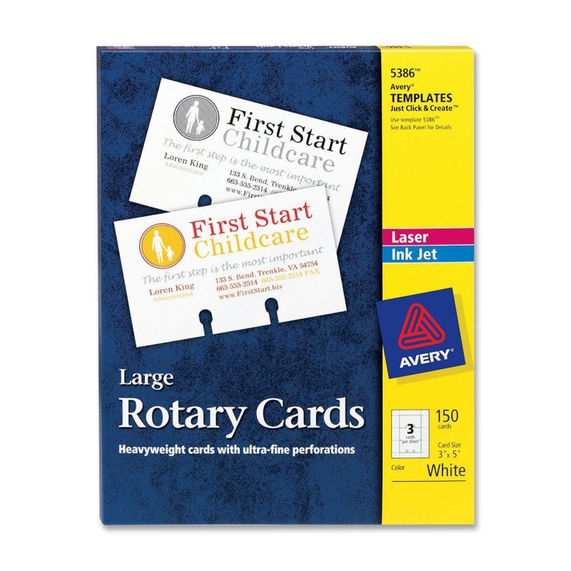 Avery Laser/Inkjet Rotary Card 5386 AVE5386