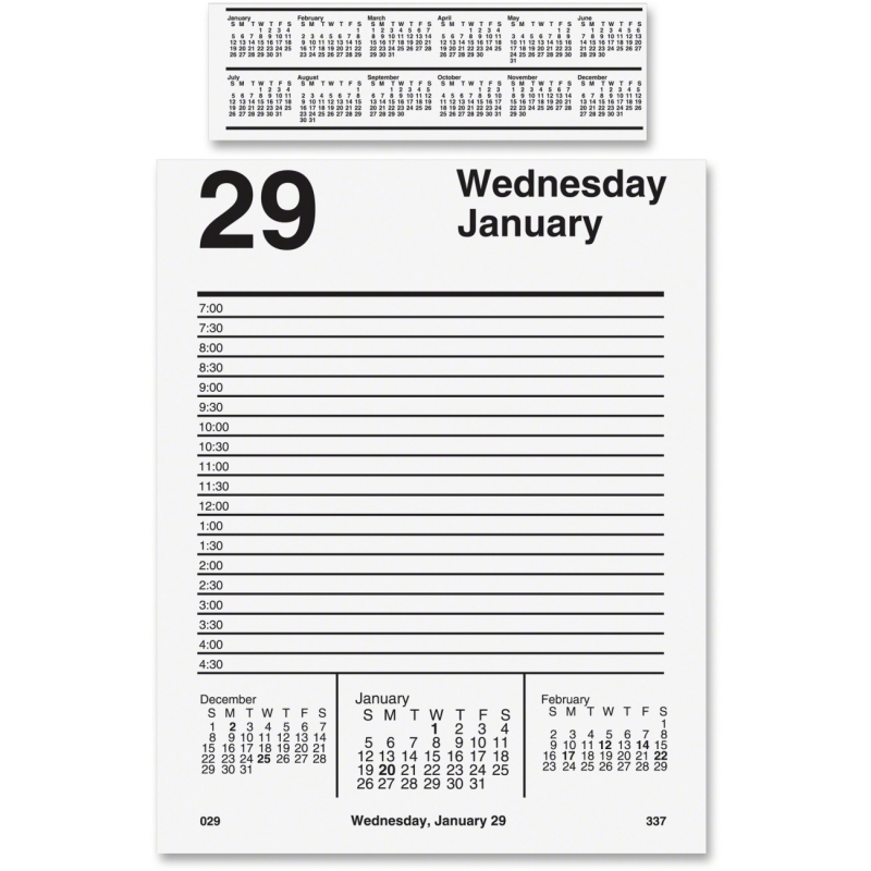 At-A-Glance At-A-Glance Pad Base Desk Calendar Refill E458-50 AAGE45850