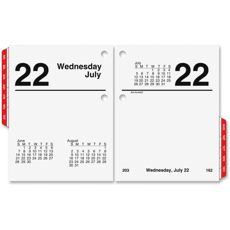 At-A-Glance At-A-Glance Compact Size Daily Desk Calendar Refill E919-50 AAGE91950