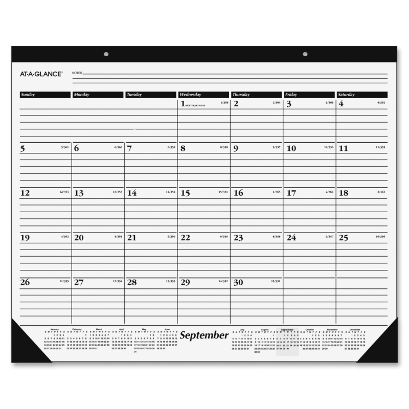 At-A-Glance At-A-Glance Nonrefillable 16-Month Desk Pad Calendar SK2416-00 AAGSK241600