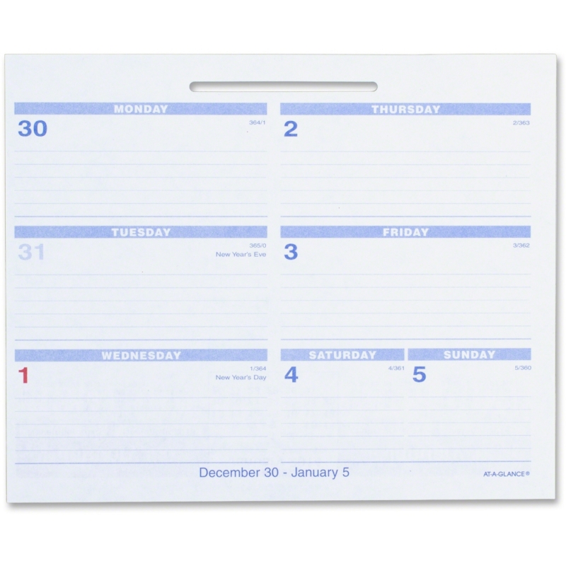At-A-Glance At-A-Glance Flip-A-Week Desk Calendar Refill SW705X-50 AAGSW705X50