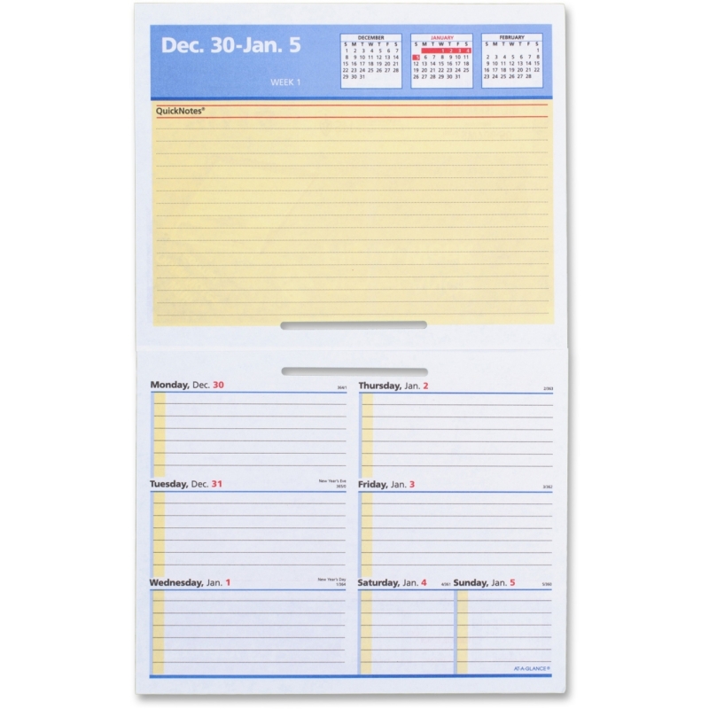 At-A-Glance At-A-Glance Flip-A-Week Desk Calendar Refill SW706-50 AAGSW70650