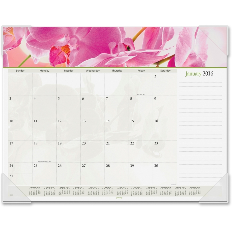 At-A-Glance At-A-Glance Panoramic Floral Desk Pad Calendar 89805 AAG89805