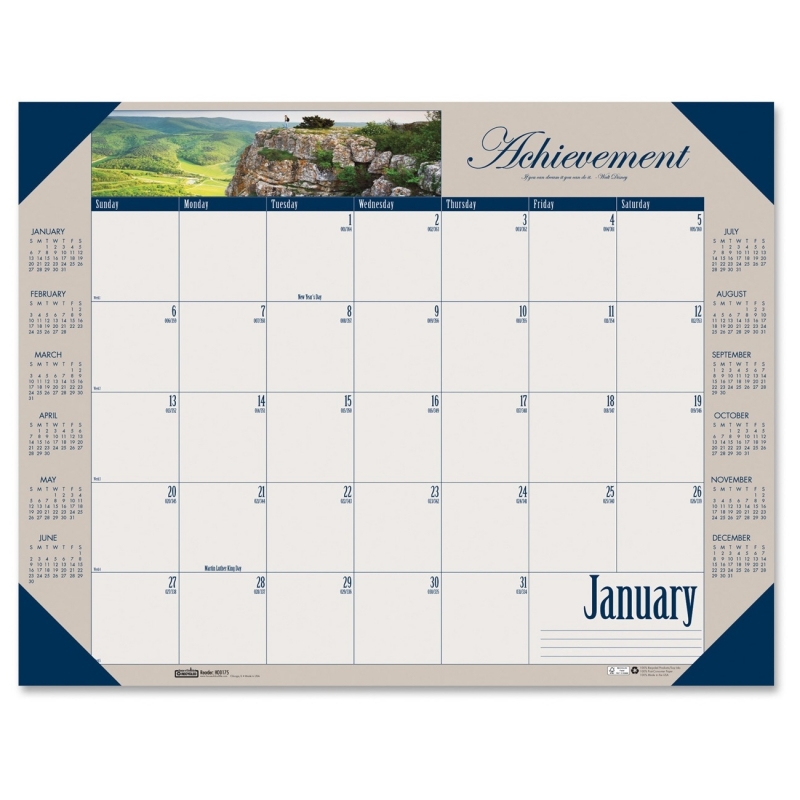 House of Doolittle Earthscapes Motivational Desk Pad Calendar 175 HOD175