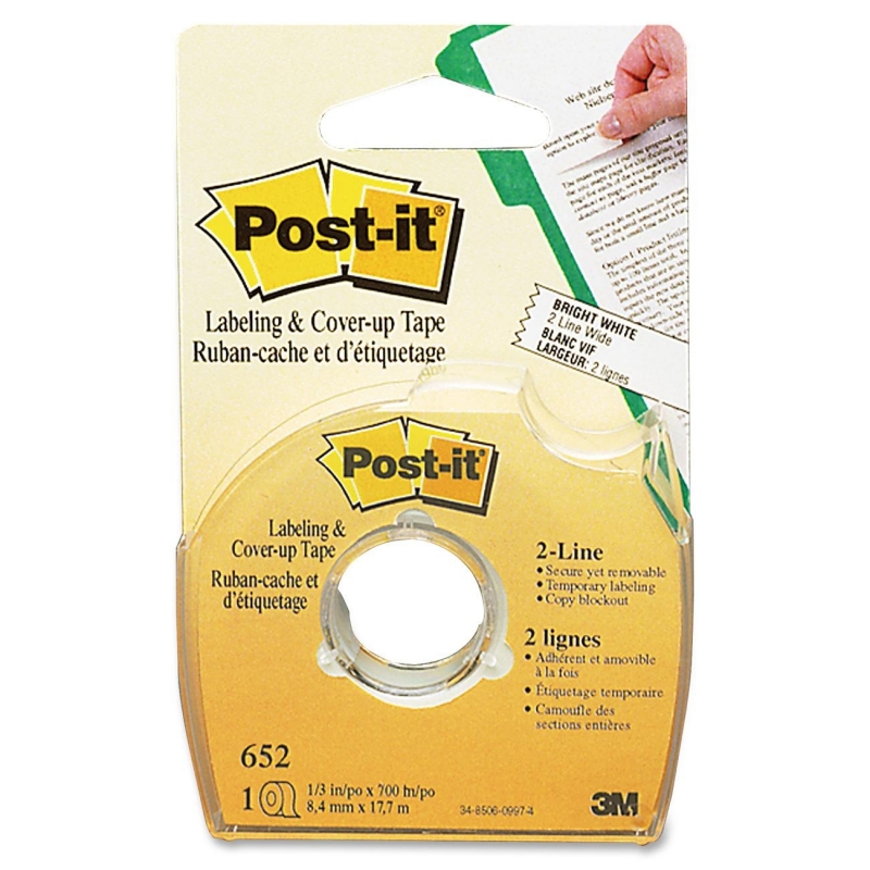 Post-it Post-it Labeling and Cover-Up Tape 652 MMM652