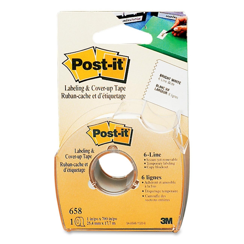 Post-it Post-it Labeling and Cover-Up Tape 658 MMM658