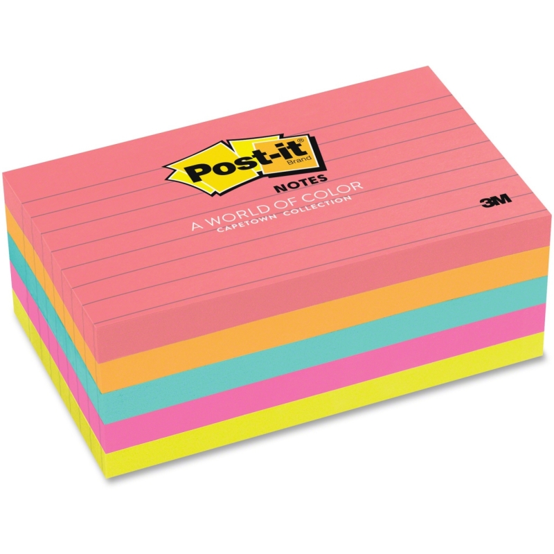 Post-it Post-it Cape Town Lined Notes 635-5AN MMM6355AN