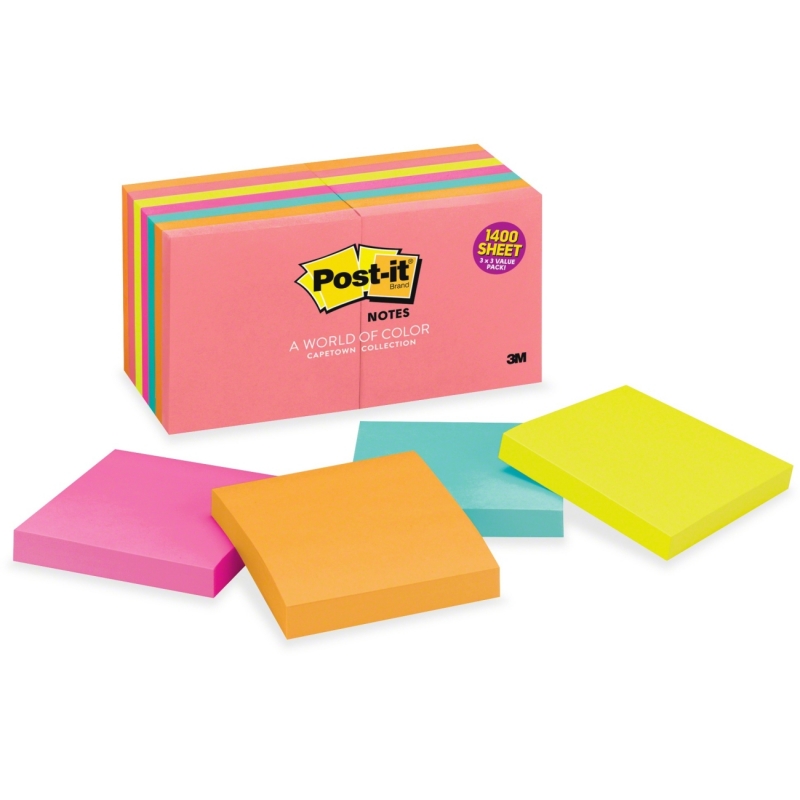 Post-it Post-it Cape Town Notes 654-14AN MMM65414AN