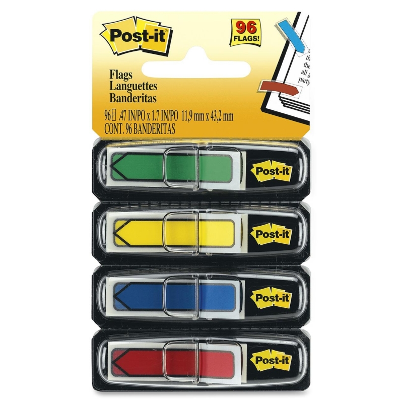 Post-it Post-it Arrow Flags , .47 in x 1.71 in Assorted 684-ARR3 MMM684ARR3