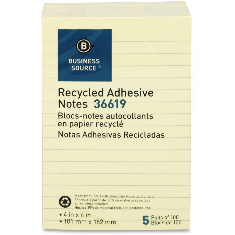 Business Source Adhesive Note 36619 BSN36619