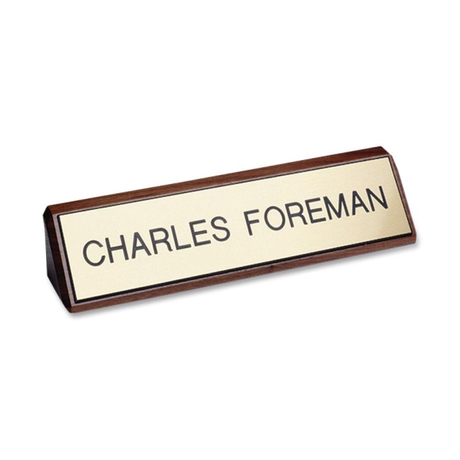 Xstamper Plastic Name Plates On Wood K80 XSTK80
