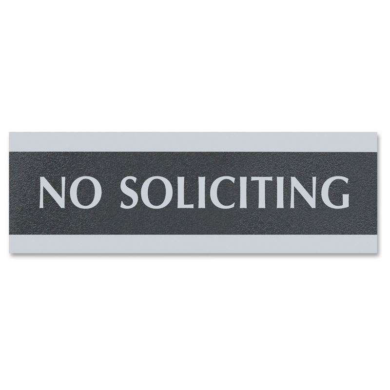 U.S. Stamp & Sign Century No Soliciting Sign 4758 USS4758