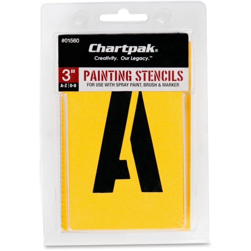 Chartpak Chartpak Painting Letters & Numbers Stencil 01560 CHA01560