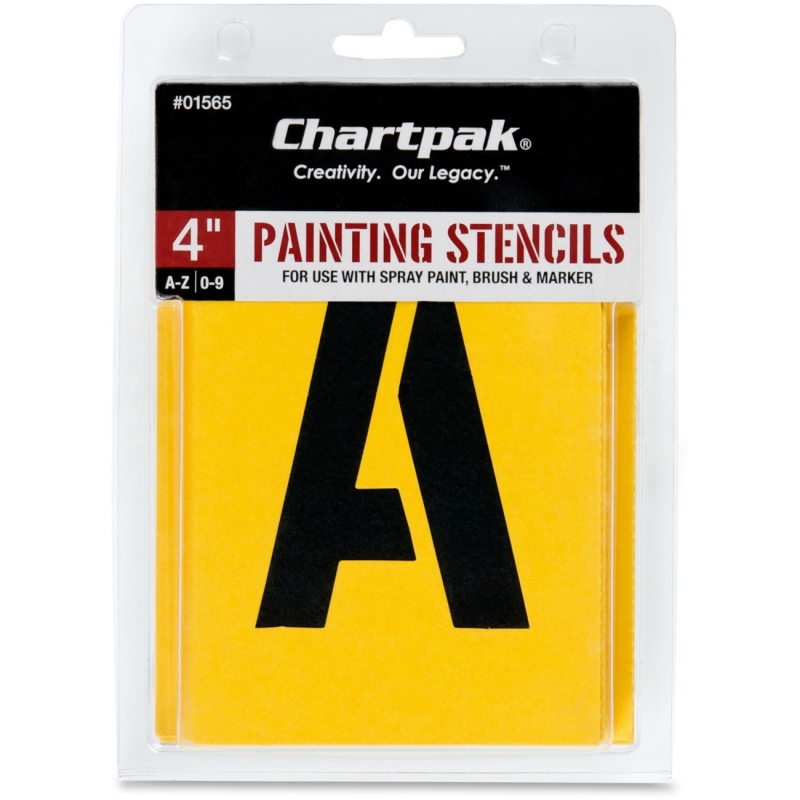 Chartpak Chartpak Painting Letters & Numbers Stencil 01565 CHA01565