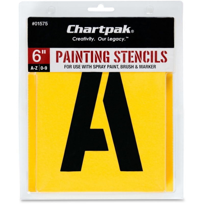 Chartpak Chartpak Painting Letters & Numbers Stencil 01575 CHA01575