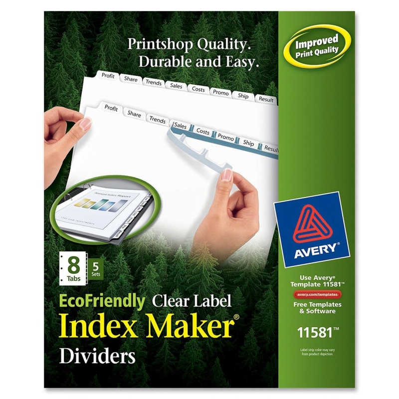 Avery Eco-friendly Index Divider 11581 AVE11581 72782