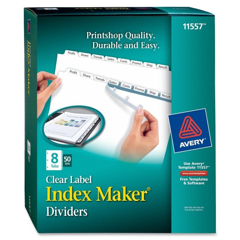 Avery Index Maker Label Divider 11557 AVE11557 72782
