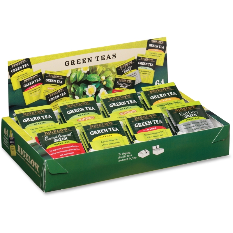 Bigelow Tea Bigelow Tea Assorted Green Tea Tray Pack 30568 BTC30568