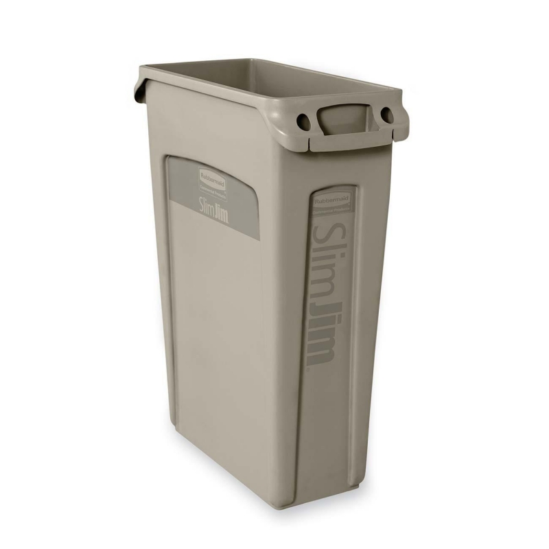Rubbermaid Rubbermaid 354060 Slim Jim Waste Container with Venting channel 354060BG RCP354060BG 354060