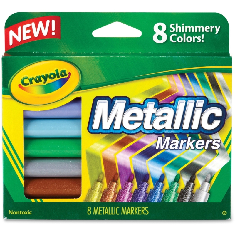 Crayola 8-color Metallic Markers 58-8628 CYO588628