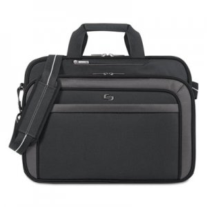 Solo Pro CheckFast Briefcase, 17.3", 17" x 5 1/2" x 13 3/4", Black USLCLA3144 CLA314-4