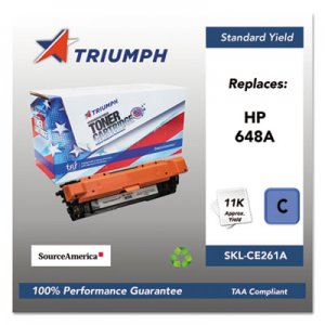 Triumph Remanufactured CE261A (648A) Toner, 11000 Page-Yield, Cyan SKLCE261A SKL-CE261A
