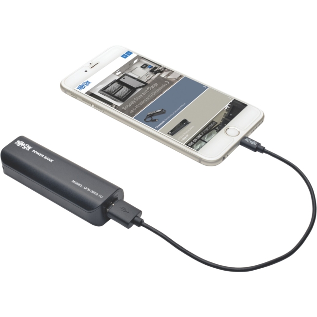Tripp Lite Portable 2600mAh Mobile Power Bank USB Battery Charger UPB-02K6-1U