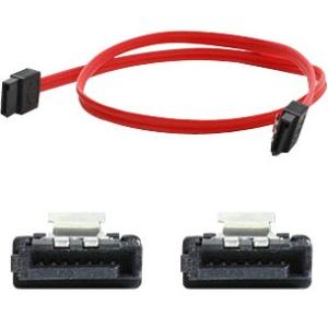AddOn 45.72cm (18.00in) SATA Male to Male Flexible Red Cable SATAFLEX18-5PK