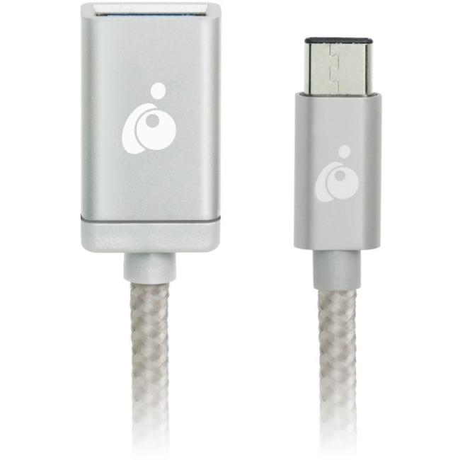 Iogear Charge & Sync USB-C to USB Type-A Adapter - Silver G2LU3CAF10-SIL