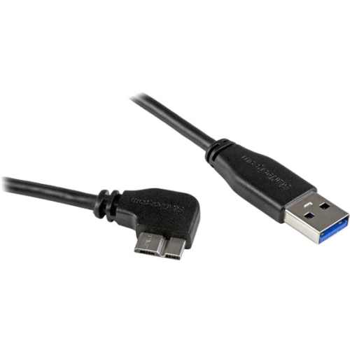 StarTech.com Slim Micro USB 3.0 Cable - Right-angle Micro-USB - 1m (3ft) USB3AU1MRS