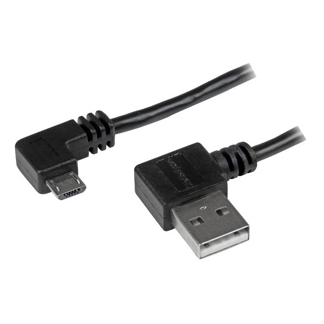 StarTech.com Micro-USB Cable with Right-Angled Connectors - M/M - 2m (6ft) USB2AUB2RA2M