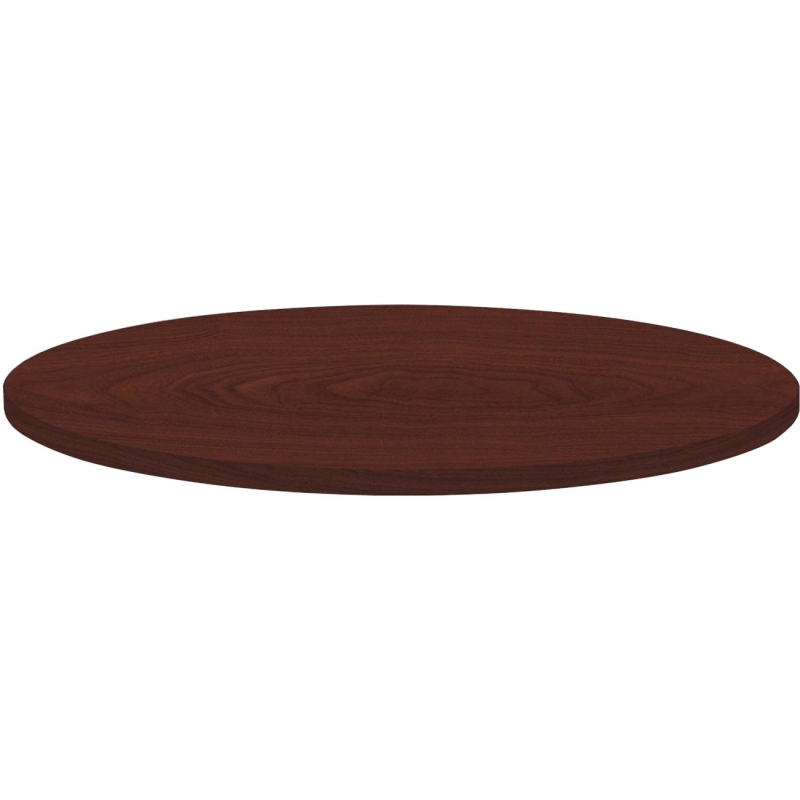 Lorell Round Invent Tabletop - Mahogany 62574 LLR62574