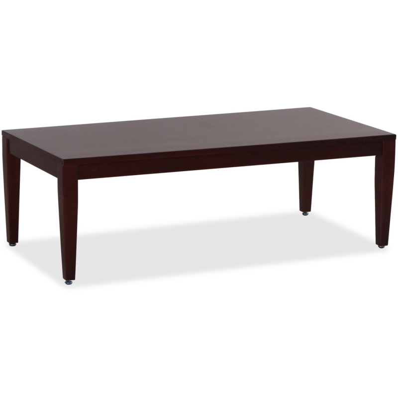 Lorell Mahogany Finish Solid Wood Coffee Table 59544 LLR59544