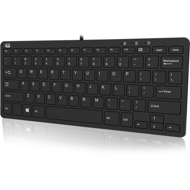 Adesso SlimTouch Mini Keyboard with USB Hubs AKB-510HB 510