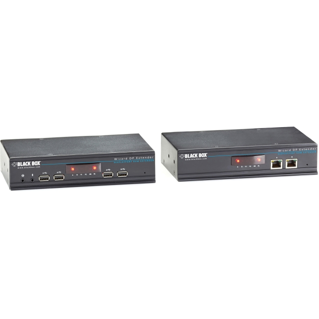 Black Box Dual-Head DisplayPort KVM Extender over CATx ACU5800A