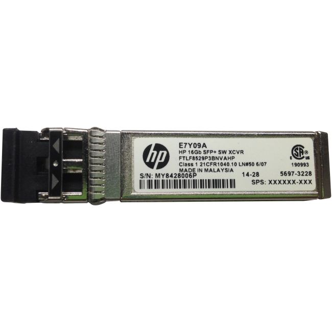 HP 16 GB SFP+ Short Wave Extended Temp Transceiver E7Y09A