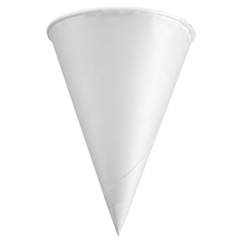 Konie 4.0 oz KR Rolled Rim Paper Cone Cup 40KR KCI40KR