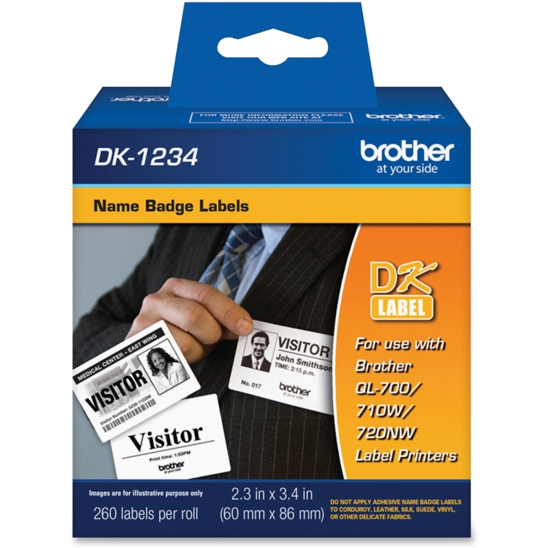 Brother Name Badge Label DK1234 BRTDK1234
