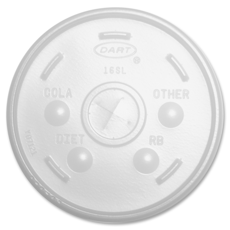 Dart Lids for Foam Cups and Containers 16SLCT DCC16SLCT