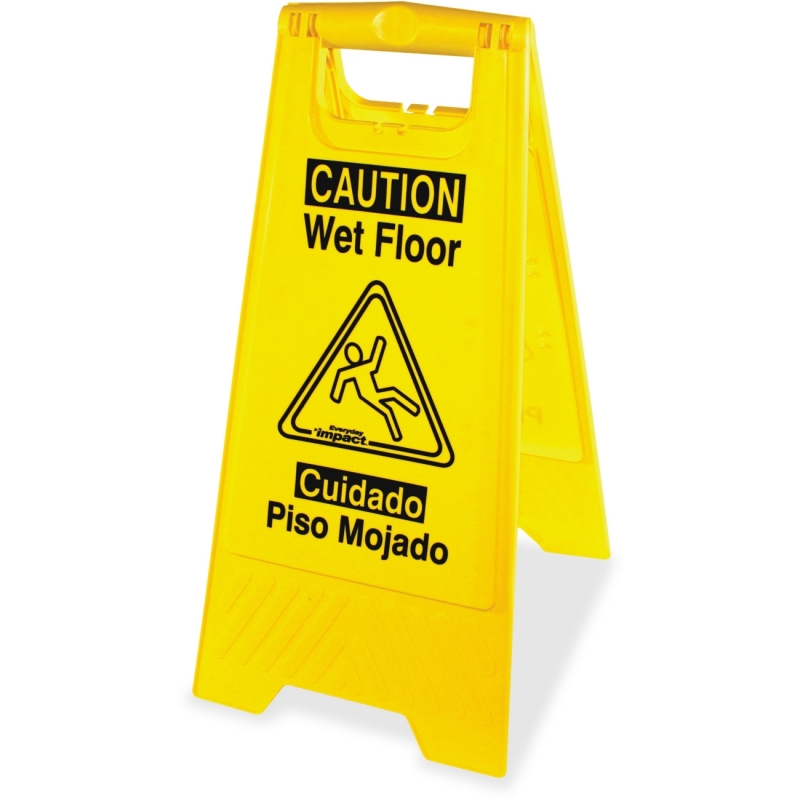 Impact Products English/Spanish Wet Floor Sign 9152W IMP9152W