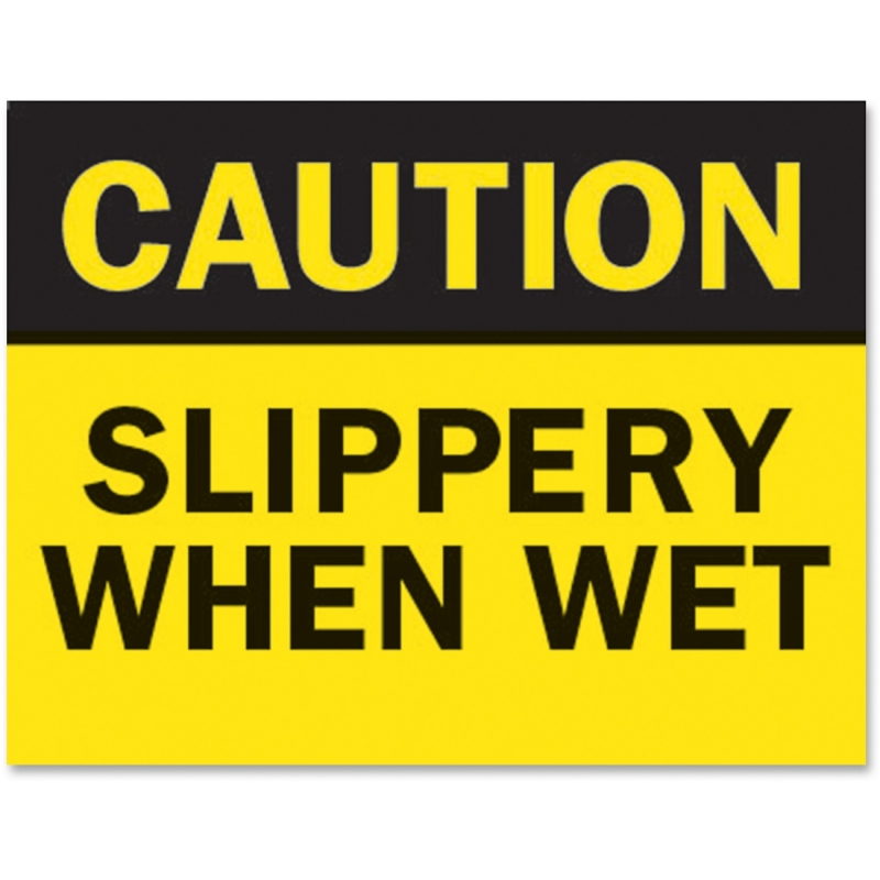 Tarifold Safety Sign Inserts-"Caution ... Wet P1949SW TFIP1949SW