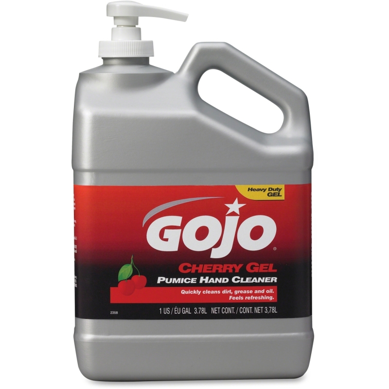 Gojo Gallon Pump Cherry Gel Pumice Hand Cleaner 2358-02 GOJ235802