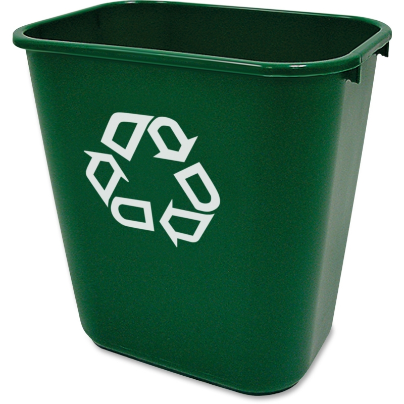 Rubbermaid Commercial Recycling Symbol Container 295606GN RCP295606GN