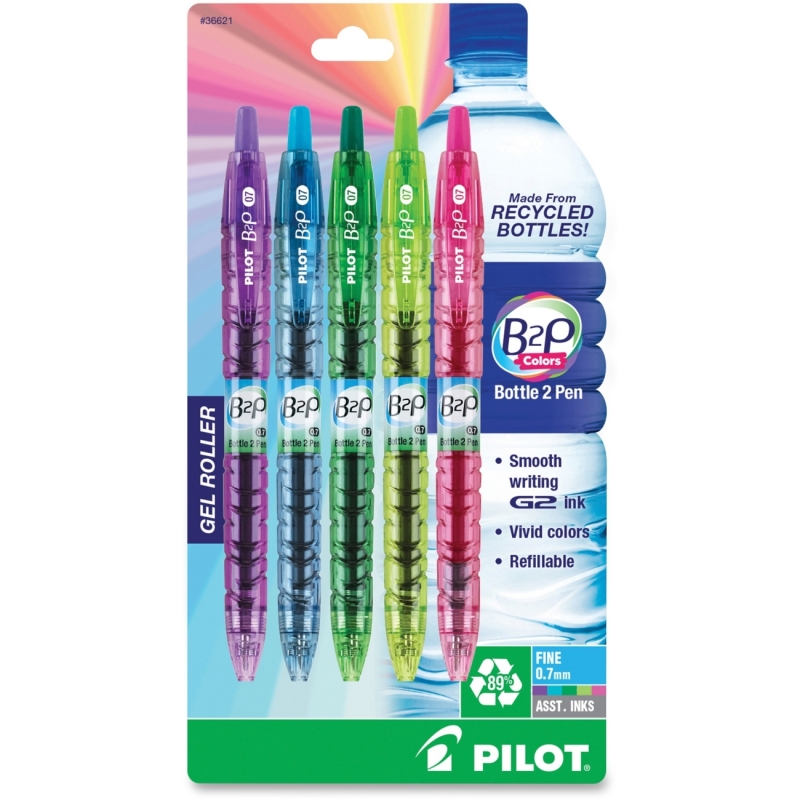 Bottle to Pen (B2P) BeGreen Fine Point Retractable Gel Pens 36621 PIL36621
