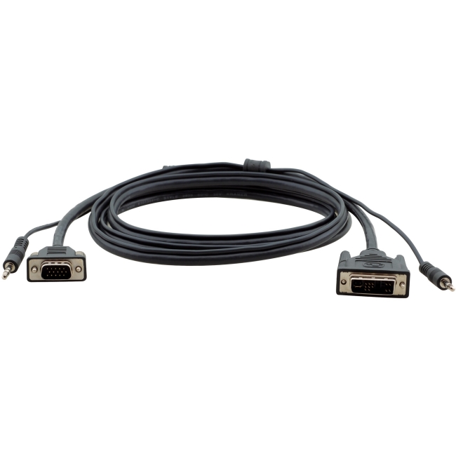 Kramer DVI-I (M) to 15-pin HD (M) & 3.5mm Audio Cable C-MDMA/MGMA-15
