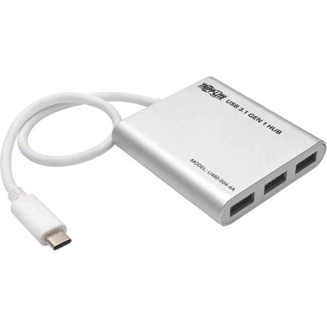Tripp Lite 4-Port Portable USB 3.1 Gen 1 Hub, Aluminum U460-004-4A