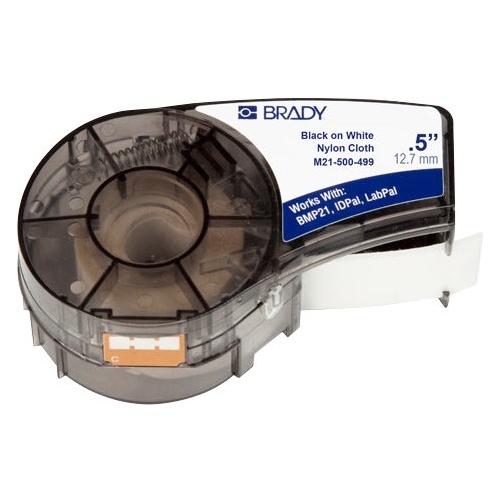 Brady Label Cartridge for BMP21 Series, ID PAL, LabPal Printers, White M21-500-499