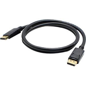 AddOn HP VN567AA Compatible 1.82m (6.00ft) DisplayPort Male to Male Black Cable VN567AA-AO