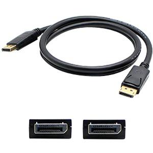 AddOn Lenovo 0A36537 Compatible 1.82m (6.00ft) DisplayPort Male to Male Black Cable 0A36537-AO