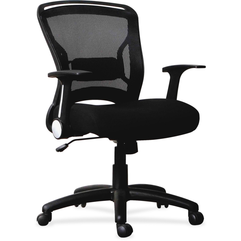 Lorell Mid/High-back Chair Padded Leather Seat llr62004 llr-62004 